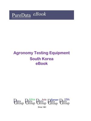 cover image of Agronomy Testing Equipment in South Korea
